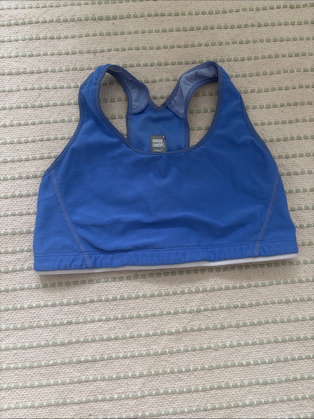 Moving Comfort Royal Blue Racerback Sports Bra Size - Small